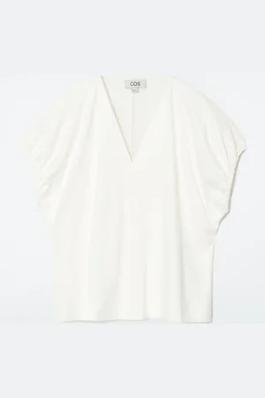 COS Gathered Cotton Blouse