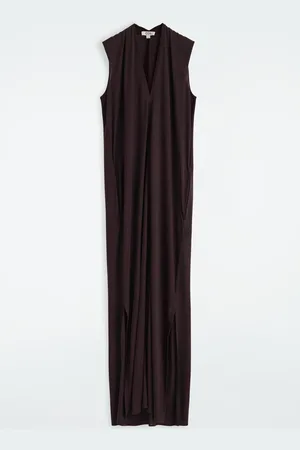 COS Draped V-Neck Maxi Dress
