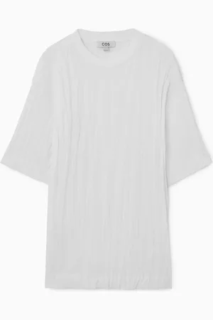 COS Oversized Crinkled Jersey T-Shirt