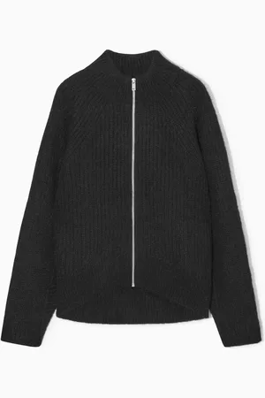 COS Alpaca-Blend Zip-Up Cardigan