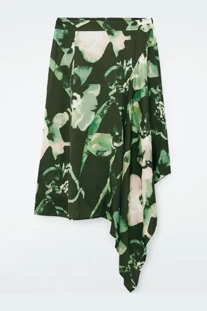 COS Draped Asymmetric Midi Skirt