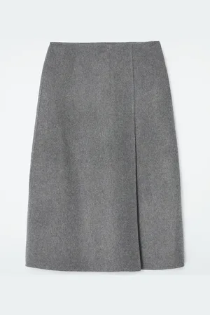 COS Double-Faced Wool Midi Skirt