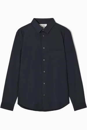 COS Topstitched Cotton Shirt in