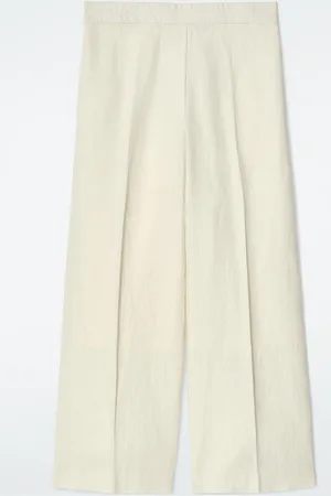 COS Straight-Leg Tailored Linen Trousers in