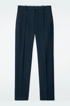 COS Regular Cotton Slim-Leg Trousers in
