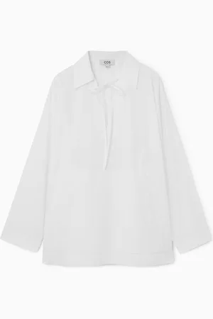 COS Tie-Front V-Neck Blouse