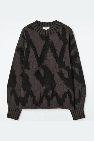 COS Abstract Wool-Jacquard Jumper