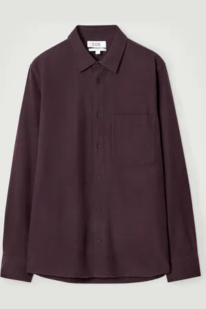 COS Relaxed Brushed Cotton-Blend Shirt in