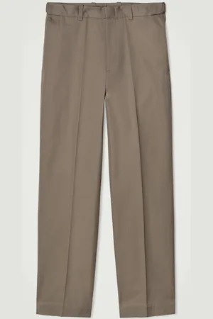 COS Relaxed Cotton Straight-Leg Trousers in
