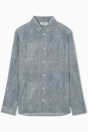 COS Relaxed Abstract-Print Cotton Shirt in