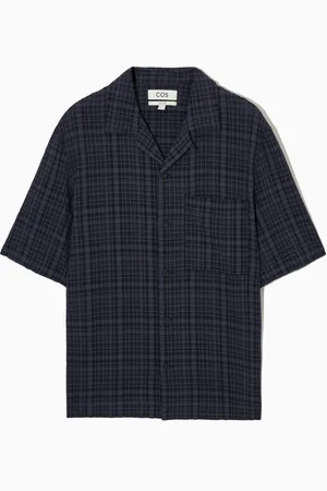 COS Relaxed Checked Seersucker Shirt in