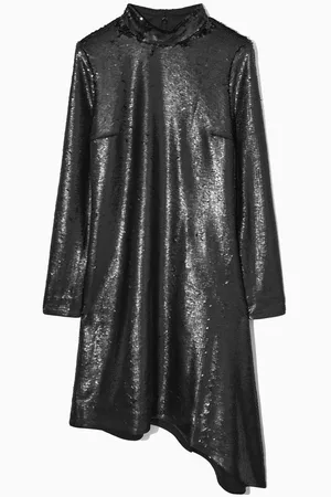 COS Asymmetric Sequinned Mini Dress