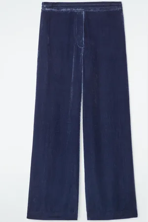 COS Silk-Blend Velvet Trousers in