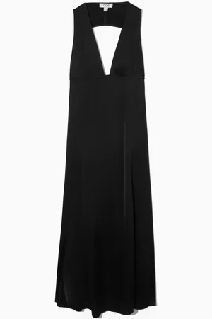 COS Plunge Open-Back Maxi Dress
