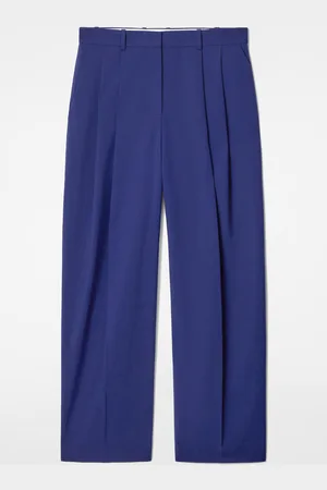 COS Relaxed Twill Wide-Leg Trousers in