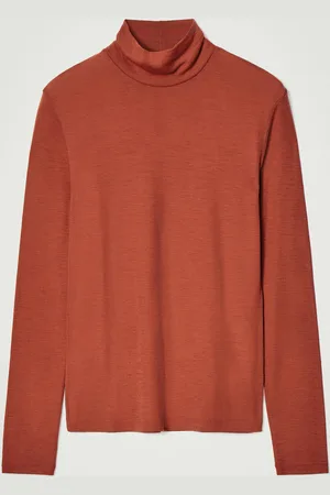 COS Slim Wool-Jersey Rollneck Top
