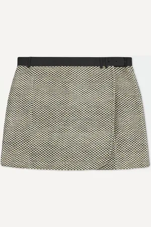 COS The Belted Raffia Mini Skirt