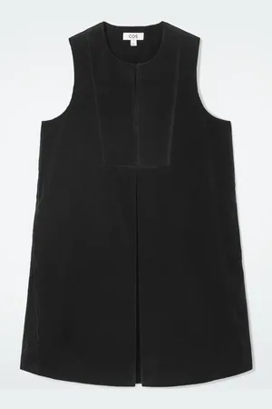 COS Bib-Front Corduroy Mini Dress