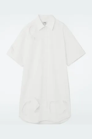 COS Broderie Anglaise Midi Shirt Dress
