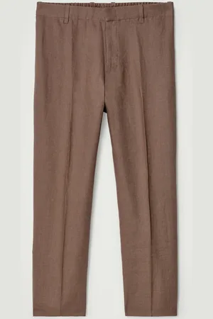 COS Elasticated Linen Straight-Leg Trousers in
