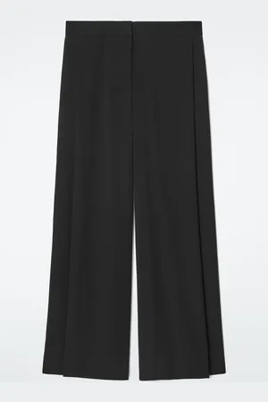 COS Regular Tailored Sheer Wide-Leg Trousers