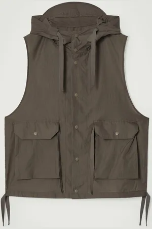 COS Technical Nylon Hooded Gilet