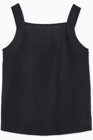 COS Tie-Back Linen Top in