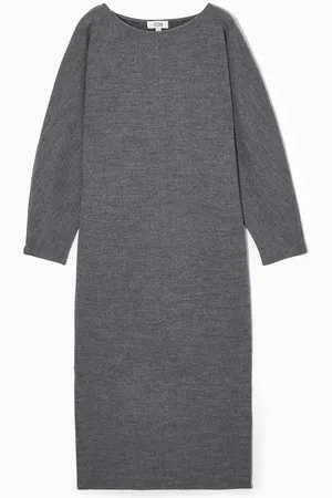 COS Boiled-Wool Long-Sleeved Maxi Dress