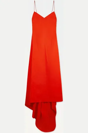 COS The V-Neck Linen Maxi Dress in