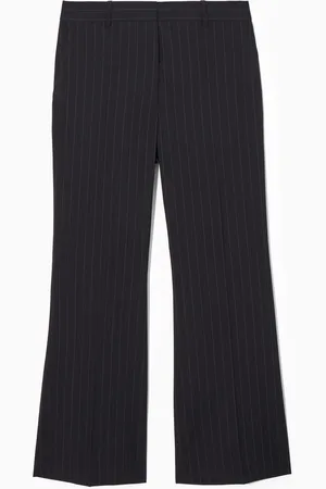 COS Regular Flared Wool Trousers in