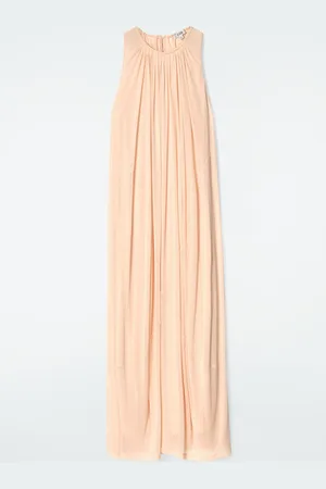 COS Gathered Halterneck Maxi Dress