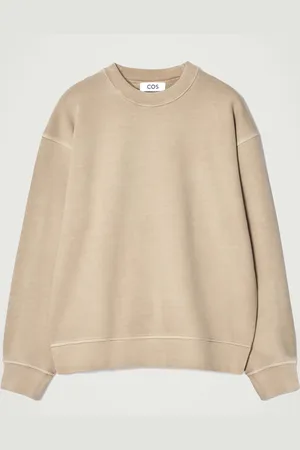 COS Relaxed Washed-Cotton Sweatshirt in
