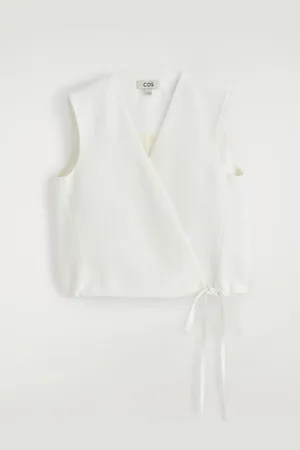 COS Tie-Detail Wrap Waistcoat