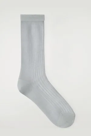 COS Ribbed Sheer Socks