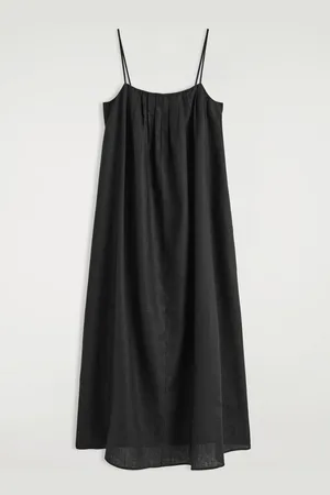 COS Pleated Linen Maxi Dress