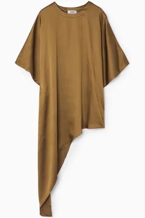 COS Asymmetric Satin Top