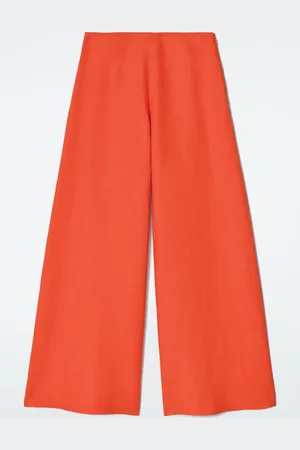 COS Linen Wide-Leg Trousers in