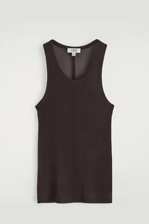 COS Ribbed Silk Tank Top