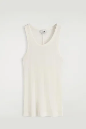 COS Ribbed Silk Tank Top