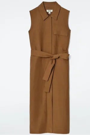 COS Sleeveless Utility Midi Shirt Dress in