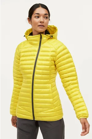 Jacket dunjakke vinterjakker for kvinder i gul farve |