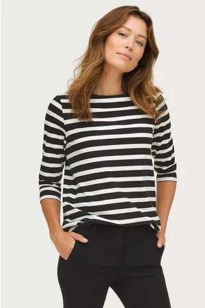ELLOS Kvinder Tanktoppe - Top Anna Boatneck - Sort - 34/36