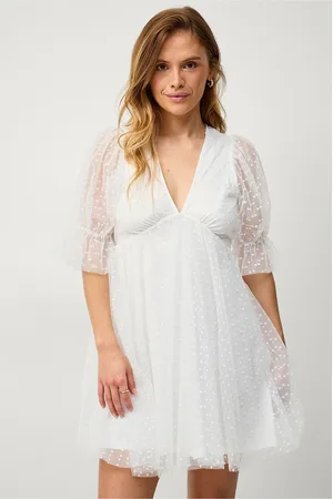 Gina Tricot Kjole Tulle Dot Mini Dress
