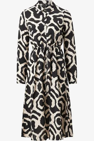 VERO MODA Skjortekjole vmIris L/S Calf Shirt Dress Wvn Pop