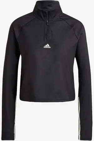 adidas Træningstop Hyperglam Cut 3-stripes 1/4-zip Long-sleeve Top