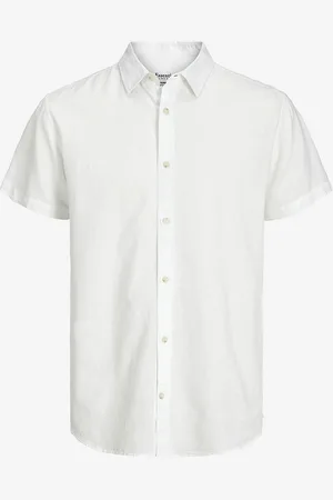 JACK & JONES Skjorte jjeSummer Linen Blend Shirt SS SN