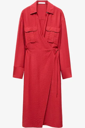 MANGO Slå-om kjole Dress Maria