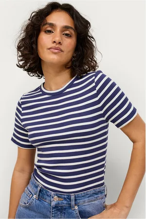 Saint Tropez Top Astasz SS Stripe T-shirt