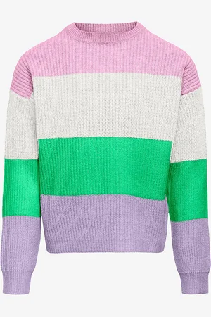 ONLY Trøje konSandy L/S Stripe Pullover CP Knt