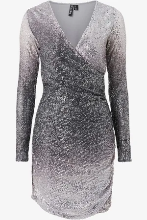 Pieces® Slå-om kjole pcDelphia LS New Wrap Dress